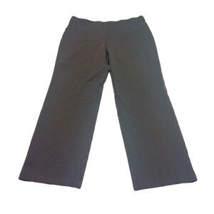 Eileen Fisher Women’s Straight Leg Knit Pants Brown Pull On Size L Large